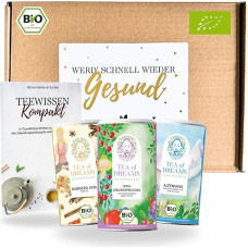 Get Well Soon Tea Gift Set - 3 Organic Teas & 48 Page Tea Magazine - The Ultimate Get Well Soon Gift for Men and Women