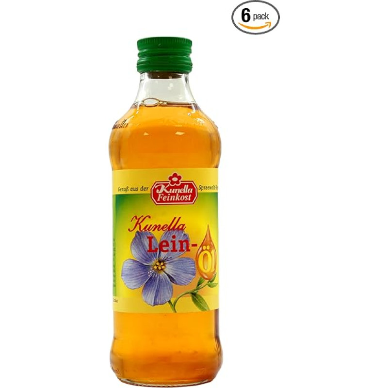 Kunella Linseed Oil, Pack of 6 (6 x 250 ml)