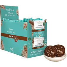 MABYEN Energy Balls Date Organic Pack of 20 | Date Balls - Healthy Snacks without Sugar for Pregnancy and Breastfeeding - Protein Bars with Dried Fruits - Cocoa Flavour