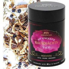 Hallingers Rauhnacht No. Twelve – XII – Spiritual Tea as a Companion in the Rauhnächten Also as a Gift for Advent & Christmas (Tin) – Valentine's Day as a Gift for Him & Gift for Her Glüc