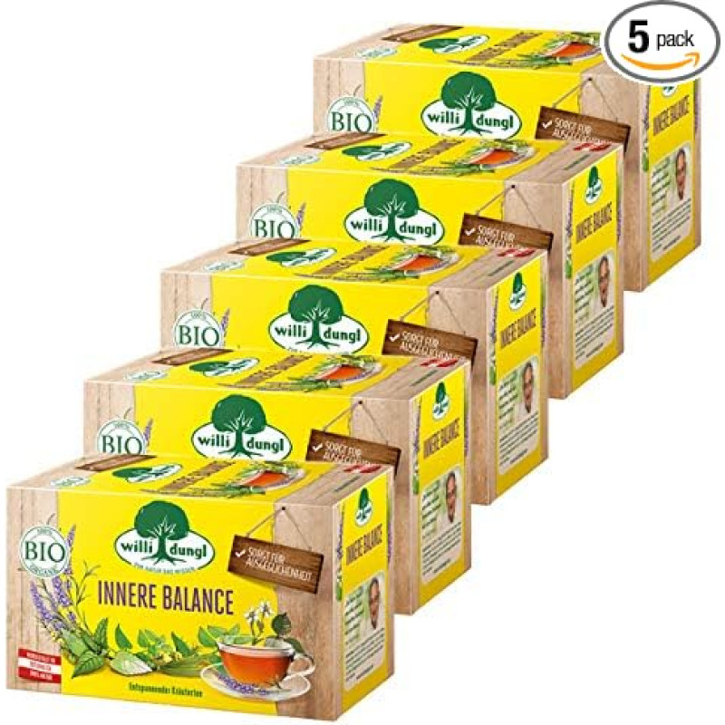 Willi Dungl Inner Balance Organic Herbal Tea Pack of 5