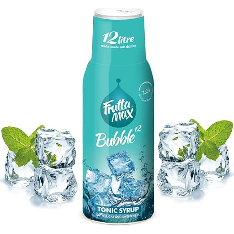 FruttaMax Tonic Fruit Syrup Concentrate, Less Sugar, Suitable for Soda Machines, 500 ml