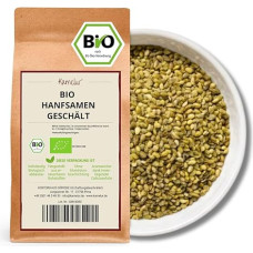 Kamelur 1 kg Organic Hemp Seeds Peeled and Unroasted Hemp Seeds (Hemp Seeds) as a Nutty Topping to Cereal and Salad, High-Quality Hemp Seeds Peeled Organic