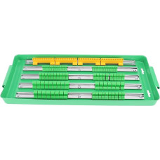 Yuezhongoo Socket Organizer Tably Tragbare Aluminiumschiene hält effizient Steckdosen und Bits Worksite Workshop