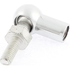 Sourcingmap a15121900ux1198 M6 vyriškas M8 moteriškas sriegis L formos rutulinio sujungimo strypo galinis guolis - sidabro spalvos