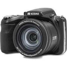 KODAK Pixpro Astro Zoom AZ425 skaitmeninis tilto fotoaparatas, 42 kartų optinis priartinimas, 24 mm platus kampas, 20 megapikselių, 3 colių LCD ekranas, 