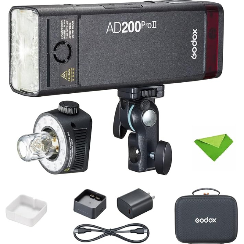 GODOX AD200 Pro II AD200Pro 2.4G Speedlite kišeninė blykstė 
