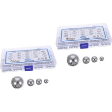 JECOMPRIS 2 Sätze Stahlkugel Stahlkugel Edelstahlkugeln Ball Bearing Industrielle Lagerstahlkugeln Zubehör Abs Fahrrad Lagerkugeln Kugellager Mit Ventil Rostfreier Stahl Silver 580 Stück * 2