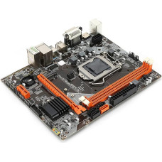Stalinių kompiuterių pagrindinė plokštė, M-ATX USB3.0 DDR3 SATA3 LGA 1155, M.2 NVME+NGFF Dual Mode High Speed Hard Drive Gaming Motherboard 6CH Audio Chip for B75