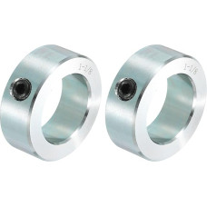 sourcing map 2 x Schraubenmanschetten, 3,8 cm Bohrung, Karbonstahl, Schaftmanschetten, 3,5 cm Außendurchmesser, 1,6 cm Breite, Schlossachsenmanschette für Linearstangenwellenführung