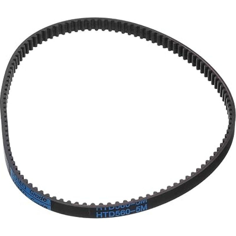 QUARKZMAN HTD-5M Rubber Toothed Belt 112 Teeth, 560 mm Pitch Length x 9 mm Width x 3.6 mm Height, Closed Loop Groove Toothed Belt