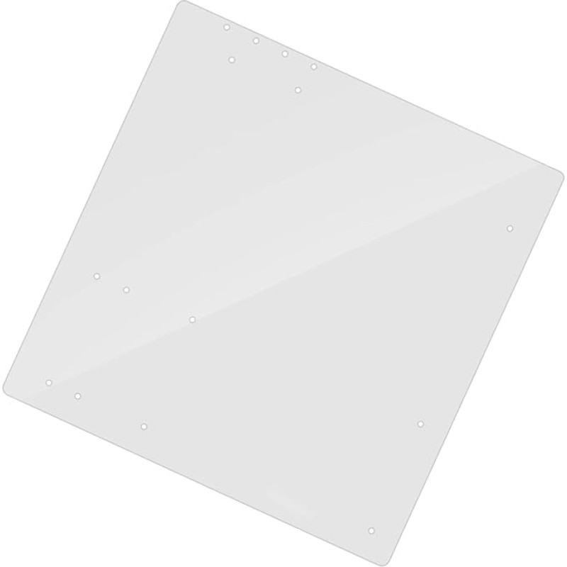 Yctze Open Frame Transparent Acrylic DIY Stand for M-ATX Motherboard, Overlock Computer Case with Micro ATX Compartment and Holder, for Desktops and Peripherals