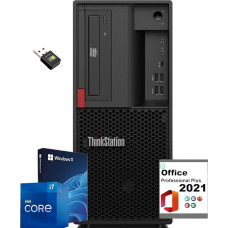 Lenovo ThinkStation P330 i7-9700, 32 GB RAM, 1 TB SSD, Windows 11 Pro, Office Paket 2021, generalüberholter Desktop-PC mit WiFi, Bluetooth, HDMI USB (Generalüberholt)