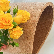 QNDUGJFER Korktafelrolle, Selbstklebende Korktafelrollen, Korkfliesen für Pinnwände, rahmenlose Korktafeln für Wandnachrichten-Vision-Board (Farbe: Braun, Größe: 122 x 246 x 0,8 cm)