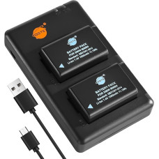 DSTE 2PCS Panasonic DMW-BMB9(1500mAh/7.4V) akumuliatoriaus įkroviklio rinkinys, skirtas Panasonic Lumix DMC-FZ40,DMC-FZ47,DMC-FZ48,DMC-FZ60,DMC-FZ62, DMC-FZ70,DMC-FZ72,DMC-FZ100,DMC-FZ150,V-Lux2,V-Lux3,Leica BP-DC9