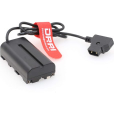 DRRI NP-F Dummy Battery DC Coupler Dtap Adapter Cable for Sony NP-F990 NP-F970 F960 F770 F750 F550