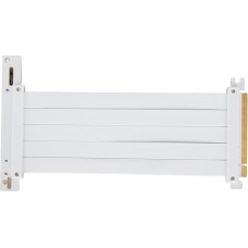 Yunseity PCIe 4.0 Extension Cable, Flexible PCIe 4.0 X16 Riser Cable, High Speed PCI Express Riser Card 90 Degree for RTX 40 Series GPU (White)