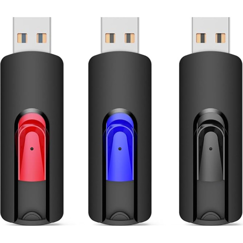 USB Stick 64GB 3.0 Pack of 3, Vansuny USB Stick 3.0 64GB Pack of 3, USB 3.0 64GB Memory Stick Data Storage Backup for PC/Mac/Desktop/Laptop/Game Consoles (64GB, Pack of 5)