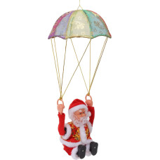 Kūrybinis parašiutas Kalėdų Senelis su elektrine muzika, juokingas Somersault šokio Kalėdų dekoracijos dovana ir šeimai (Somersault)