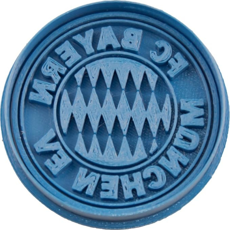 Cuticuter Bayern Munich Equipo Fútbol Cookie Cutter, plastikinė, mėlyna, 8 x 7 x 1,5 cm