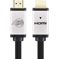 JIB HDMI 2.0 Cable 5.0 m, 4K 60Hz High Speed HDMI to HDMI 2.0 Braided Cable for TV, PS4, 5 Metres