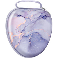 Fintie Case Compatible with AirPods Max Headphones, Replacement Travel Protection Storage Bag Case with Auto Wake/Sleep, Marble Purple