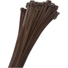 28236 – Brown Cable Ties – 300 mm x 4.8 mm – Pack of 100 – Breaking Point 22.43 kg