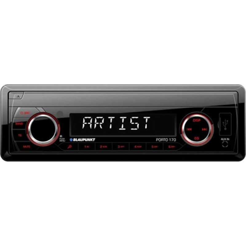 Deckless Car Radio Blaupunkt Porto 170 with USB, SD and MP3 Ports