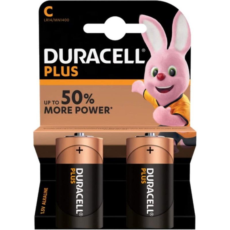 Duracell Plus MN1400 - 2 x C tipo šarminė baterija