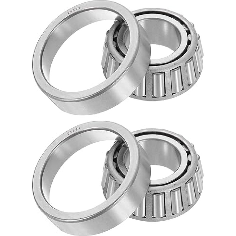 išteklių žemėlapis Kegelrollenlager-Kegel und Schale, 387A/382A, 5,7 cm Bohrung x 9,7 cm Außendurchmesser x 2,1 cm Dicke, Chromstahl-Kegellager-Set, ABEC-3, 2 Stück