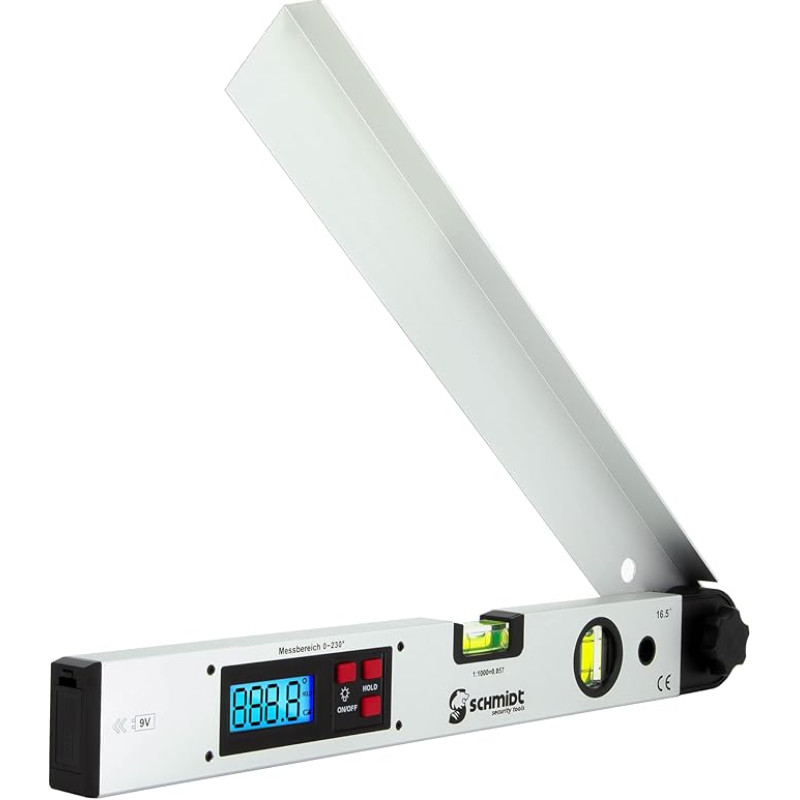 Matavimo prietaisas Spirit Level LCD kampų matuoklis Inklinometras Matavimo prietaisas Judanti ranka