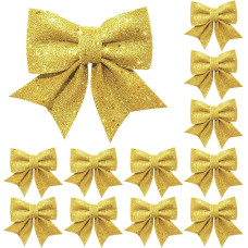 Kalėdų eglutės puošmena, 12 lankų Kalėdų aukso pakuotė, Kalėdų eglutės puošmena, Kalėdų eglutės puošmena, Kalėdų advento vainiko puošmena