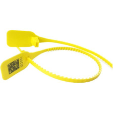 Zhengcheng (R) Security Tags Numbered Pull Ties Secure Tamper Proof Seals (100 x Yellow Cable