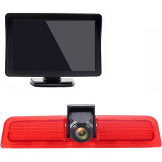 Van Transporter Brake Light Camera Brake Light Reversing Camera Night Vision + 4.3 Inch LCD Monitor for Caddy Life 2K Facelift III Box 2KA Estate Cross Maxi Tdi Third 3 2003-2014