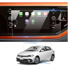 Suderinama su VW Polo MK6 (AW/BZ tipas) 2017-2024 VW Taigo 2022-2024 Navigacijos ekrano apsauga 8 colių Discover Media grūdinto stiklo ekrano apsauga 9H atspari įbrėžimams HD Clear VW Polo 6