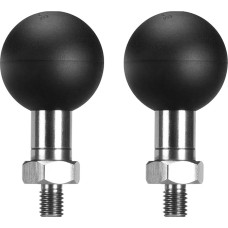 FANAUE Kugelkopf-Adapter 2,5 cm (1 Zoll), mit M6 x 1,0-Gewinde, kompatibel mit RAM-Halterung, Größe B, Doppelstecker-Arm und Halterung für Motorrad-Handy