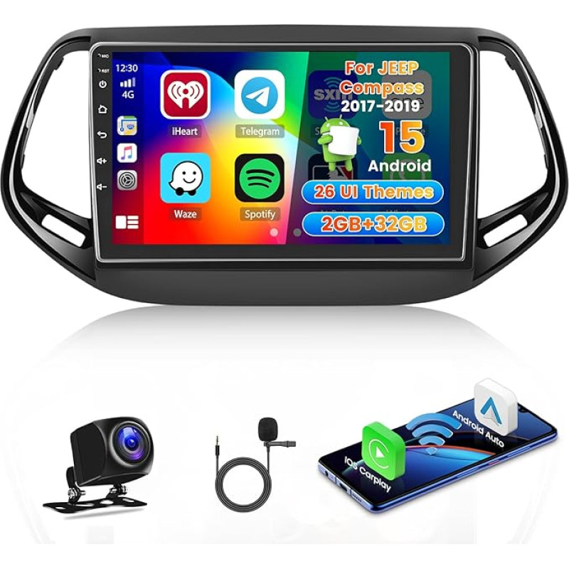 Roinvou 2+64G Android Car Radio Navigation for KIA Picanto TA 2011-2016 with Wireless Carplay and Android Car, 10.1 Inch Touchscreen Radio with Mirror Link WiFi GPS Bluetooth EQ FM/RDS SWC Reversing
