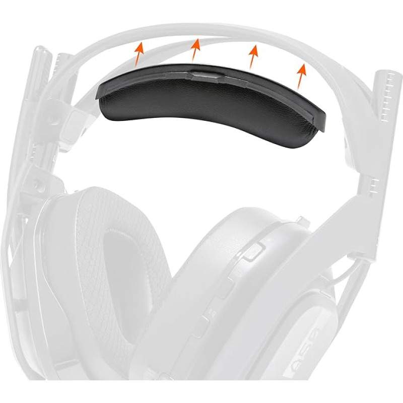 WC BandZ A50 - Improved Headband Replacement Kit for Astro A50 Gen 4, Gen 5 and A50X by Wicked Cushions | Improved Comfort, Style and Easy Installation | Black