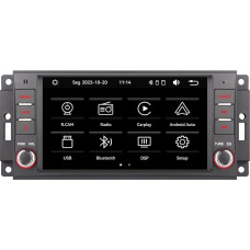 Suderinamas belaidis Carplay Android automobilis Jeep Chrysler Chevrolet Compass Patriot JK Dodge HiFi Sound Touch Screen High Performance Radio 7 colių ekranas Automobilinis radijo imtuvas BT FM/RDS