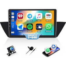4G + 64G CAMECHO Android 12 automobilinis radijas su navigacija BMW X1 E84 (2009-2016 m.), 10 colių ekranas, dvigubas DIN radijas su 