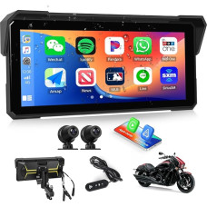 CAMECHO Écran Carplay et Android Car San Fil, 7 Inch Écran Tactile Portable Car Radio Avec Airplay Bluetooth AUX FM Transmitter la Plupart des Voiture Models