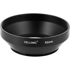 Plataus kampo objektyvo gaubtas, suderinamas su 82 mm skersmens filtro sriegiu 82 mm skersmens objektyvo saulės skydeliu Fotoaparato objektyvo gaubtas