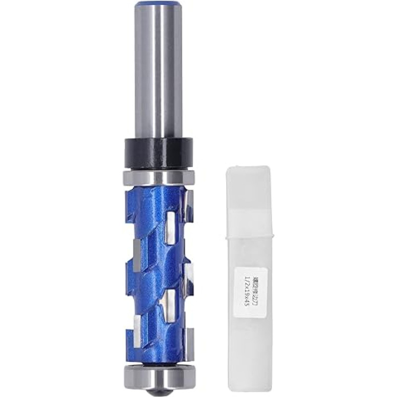 1/2 x 19 x 45mm Double Bearing Round End Milling Cutter for Woodworking, for Trimming Solid Wood Panels