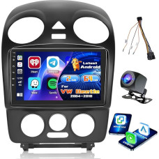 Radio for VW Beetle 2004-2010 Android 2+64G with Wireless CarPlay Android Car, 9 Inch Screen with EQ 26UI FM RDS GPS Bluetooth WiFi SWC AHD Reversing Camera