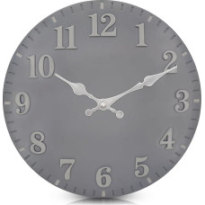 eYotto 12 Inch Garden Clock Weatherproof, 30 cm Painted Resin Outdoor Waterproof Clocks for the Garden, Silent Wall Clock Non-Ticking Battery Operated Outdoor Clock for Pool Beach Living Room