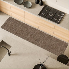 Comart, Nancy Rug for Kitchen, Hallway and Furniture, Non-Slip, Chenille Trim, Soft, Durable, Machine Washable, Made in Italy, Brown, 50 x 230 cm