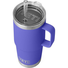 YETI Rambler Straw Mug, Stainless Steel Vacuum Insulated Mug with Stronghold Lid, Ultra Marine Violet, 25 oz (739 ml)