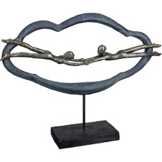Casablanca modernes Design Gilde 89383 Skulptūra Love is in The Air Poly Grey - Plotis 41 cm Aukštis 32 cm
