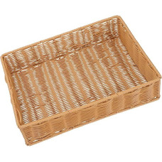 Ratano serviravimo padėklas stačiakampis pintas krepšys Vaisių krepšys Duonos daržovių krepšiai virtuvės stalviršiui Piknikas