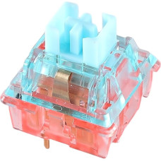 RS-2 Mechanical Key Switches for Mechanical Gaming Keyboards, 5-Pin PCB Mounted, Linear 47cN by Haimu (Water Ballet, Pack of 65)
